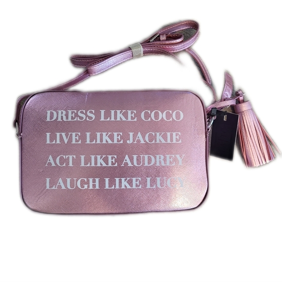 LA|TC pink cross body bag/purse with creative saying. - Picture 5 of 5